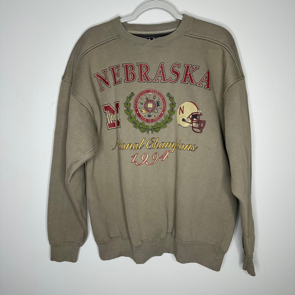Vintage Galt Sand Nebraska Cornhuskers 1994 National Champions Sweatshirt Large